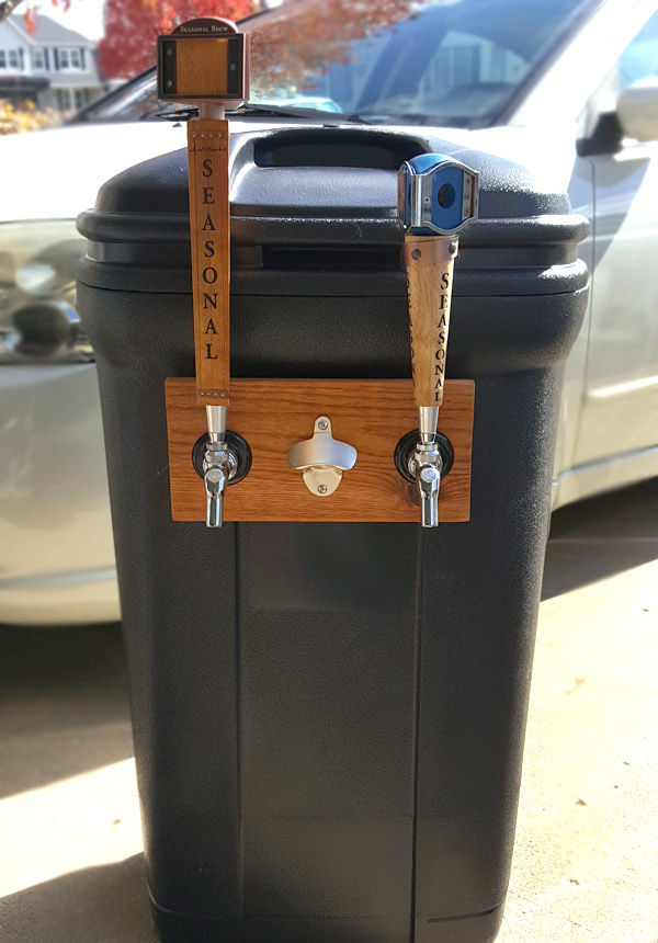 how to build a trash can kegerator