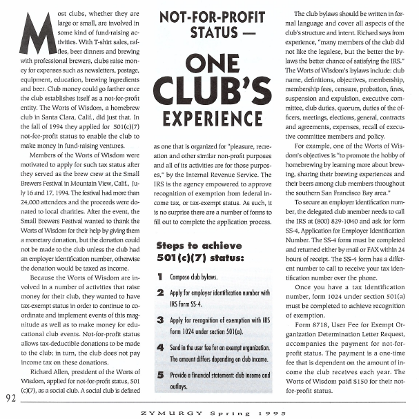 Not-For-Profit-Status-One-Clubs-Experience