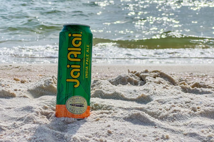 cigar city jai alai can on beach
