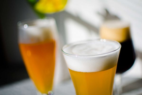 beers in glass pale ale