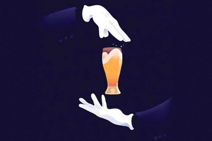 magic with beer
