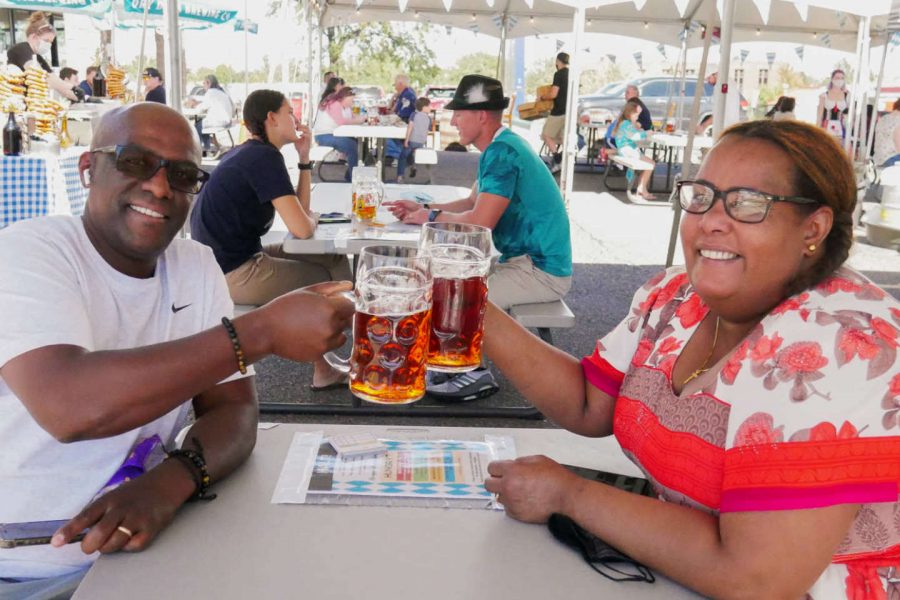 Dry Dock Patrons Drinking Oktoberfest