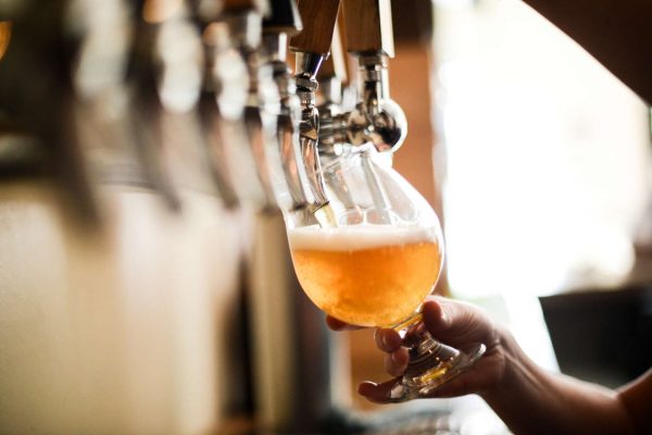 beer on tap keg