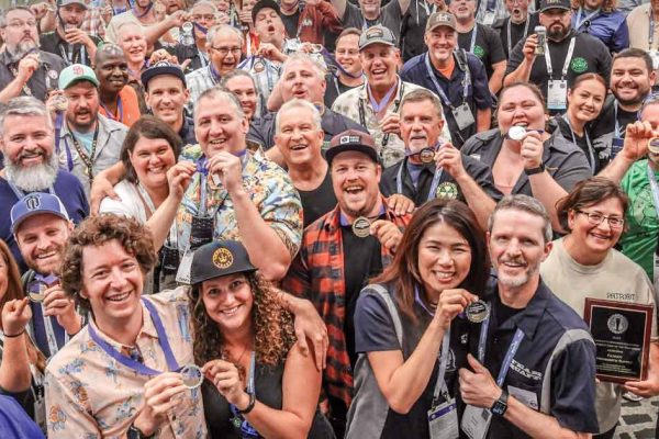 National Homebrew Competition winners with medals