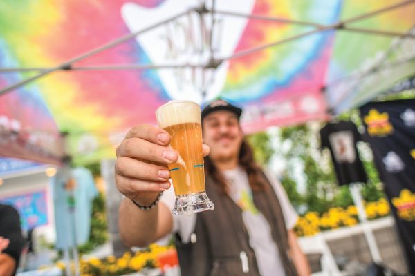 beer being served at festival