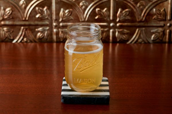 cider or mead in a jar