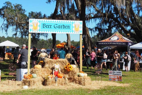 Beer garden at a homebrew event