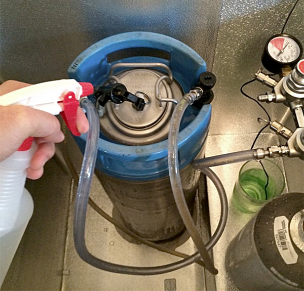 test for keg system leaks